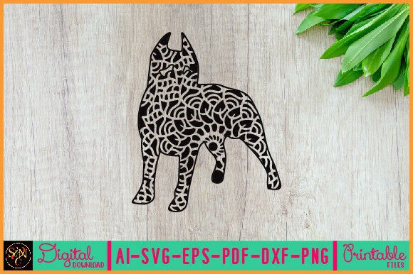 Animal Silhouette Mandala for Embroidery
