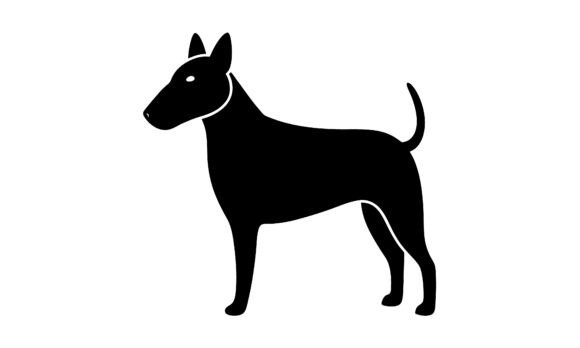 Black Silhouette Bull Terrier Dog Embroidery Review