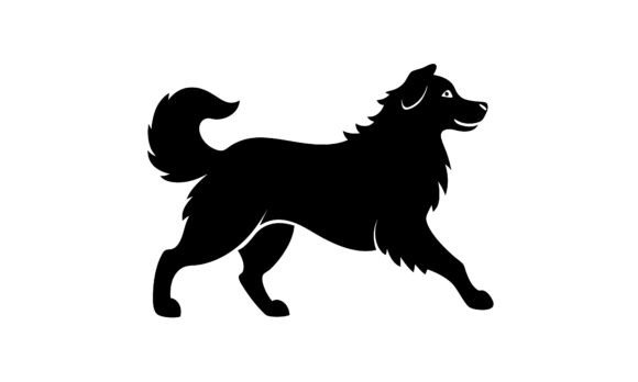 Black Silhouette of a Running Dog Embroidery Design Review