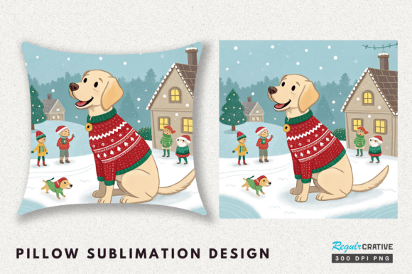 Christmas Dog Pillow Embroidery Design Review