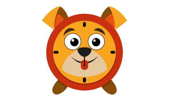 Cute Cartoon Dog Shaped Alarm Clock