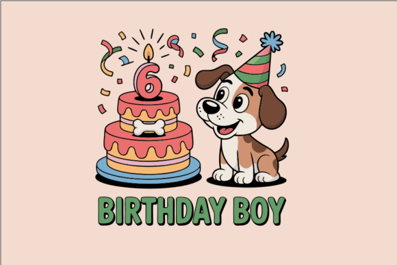 Happy Birthday Boy Dog with Cake Embroidery Review