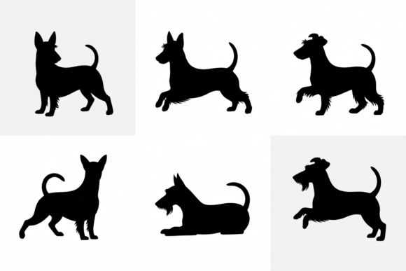 Silhouette Dog Breeds