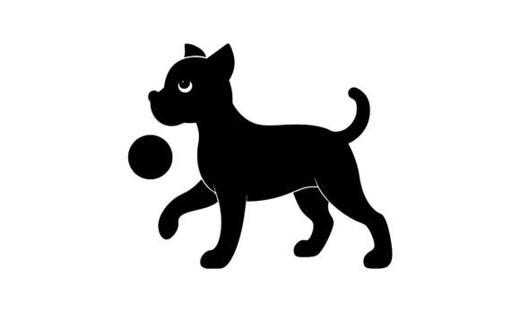 Silhouette Dog Playing with a Ball Embroidery Design Review