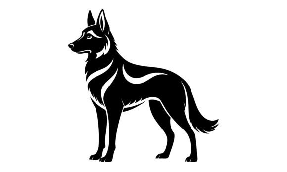 Silhouette of a German Shepherd Dog Embroidery Review