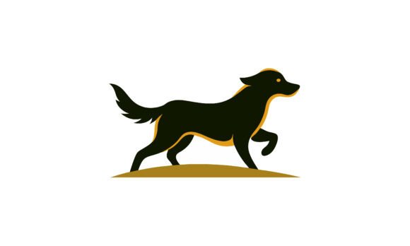 Stylized Silhouette Dog Running Review
